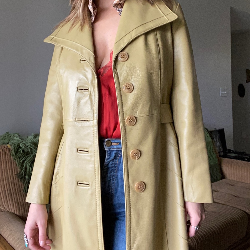 Vintage 1970s 24k by Dan Di Modes leather coat